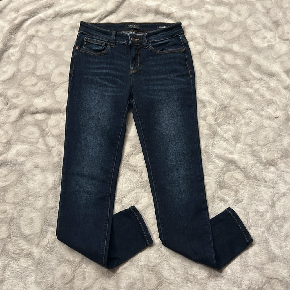 Judy Blue Jeans Women Size 5 27  Slim Skinny Fit Dark Wash Denim Jeans